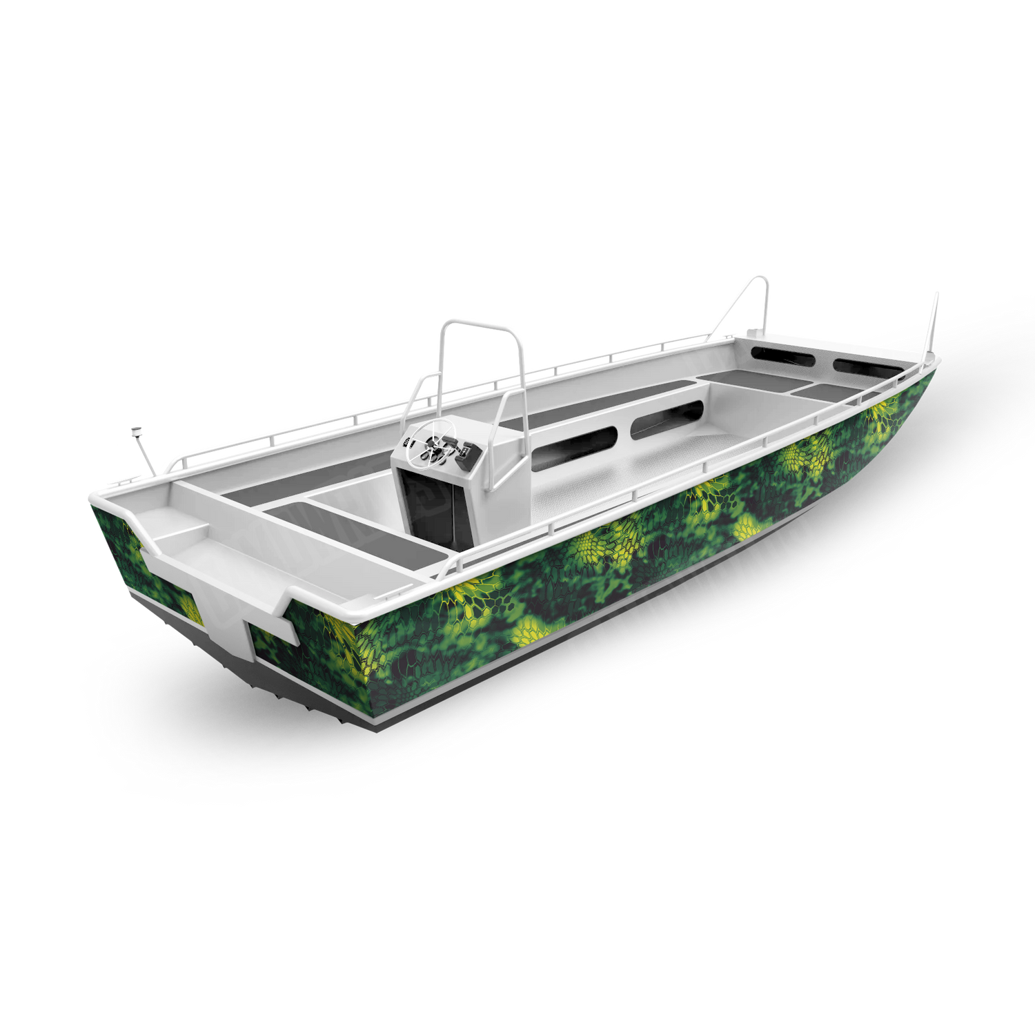 Kryptek Toxic Waste Boat Camo Vinyl Wrap