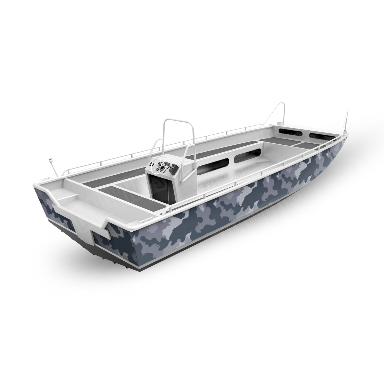 Large Nemesis Night Ops Boat Camo Vinyl Wrap