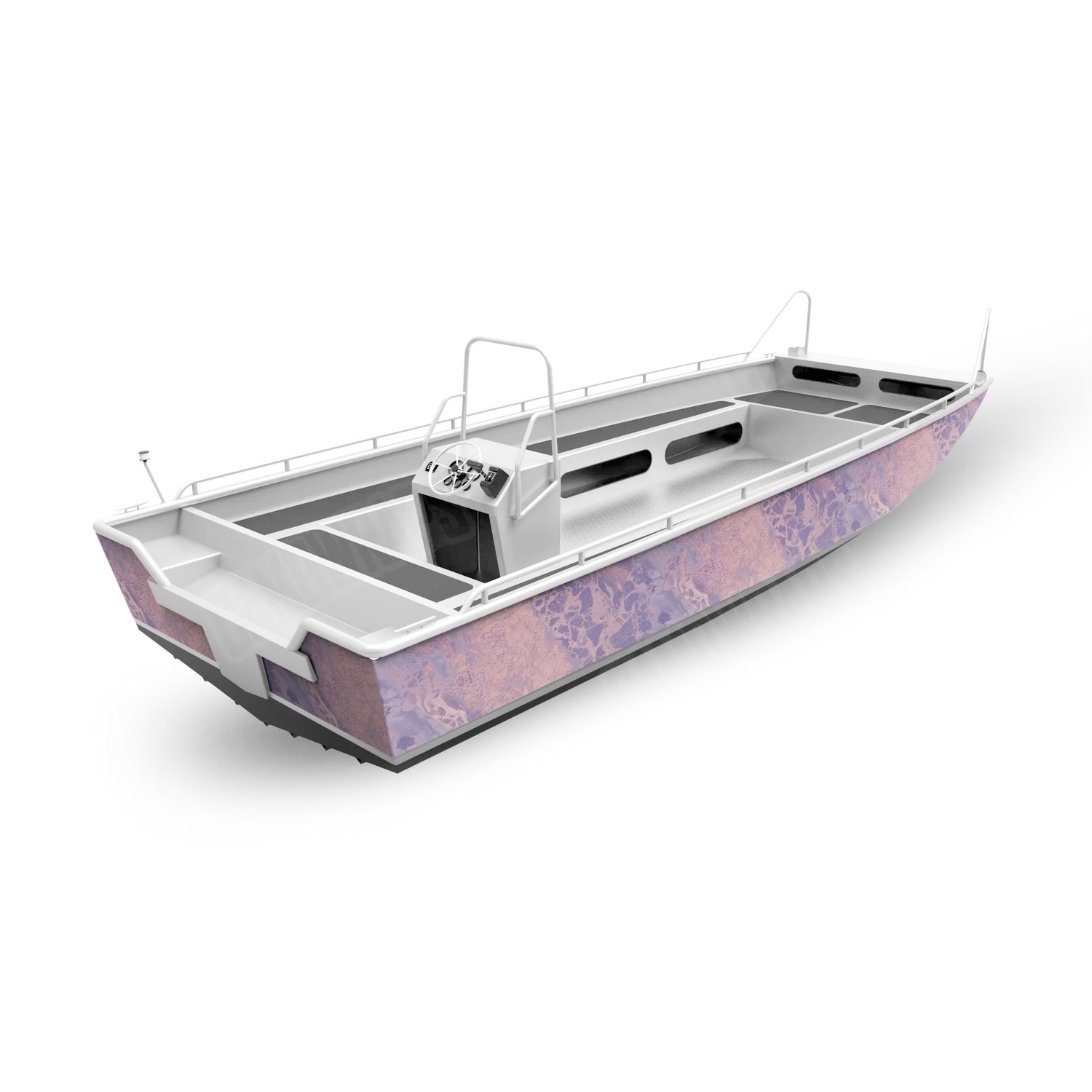 Realtree WAV3 Purple Rose Boat Camo Vinyl Wrap