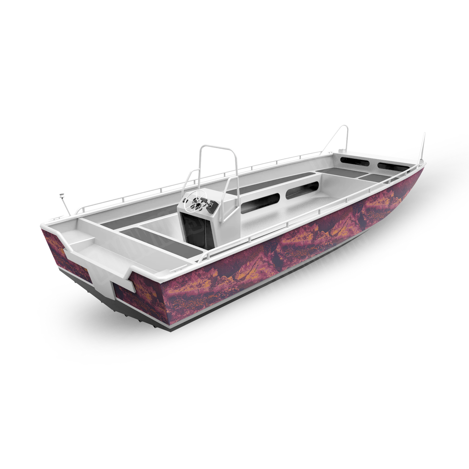 Realtree XTREME Gothic Grape Boat Camo Vinyl Wrap