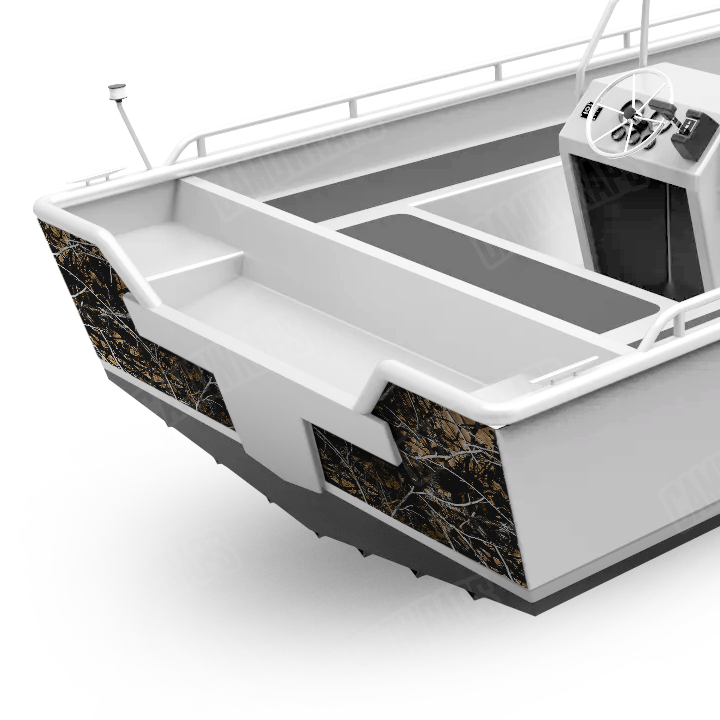 Sirphis Outshine Boat Transom Camo Vinyl Wrap