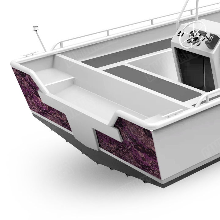 Toadaflage Grape Jelly Boat Transom Camo Vinyl Wrap