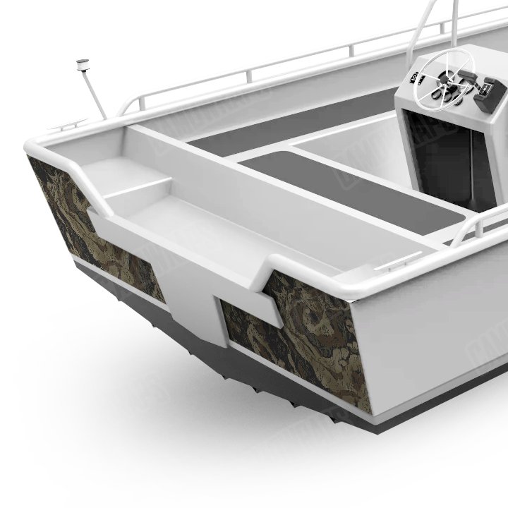 Veil Rumba Barren Boat Transom Camo Vinyl Wrap