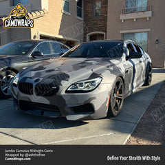 black camo bmw wrap