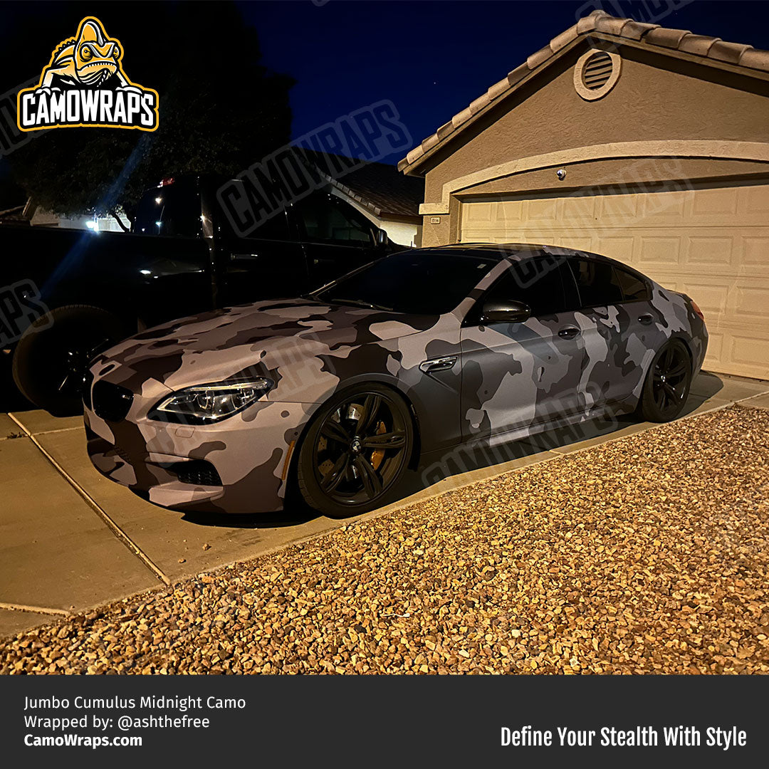 black camo bmw wrap