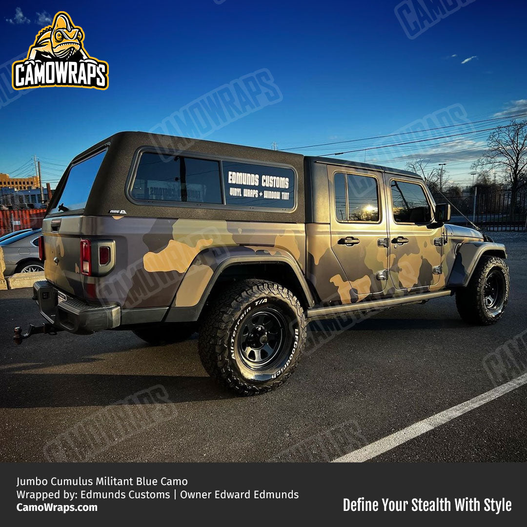 camo jeep truck wrap