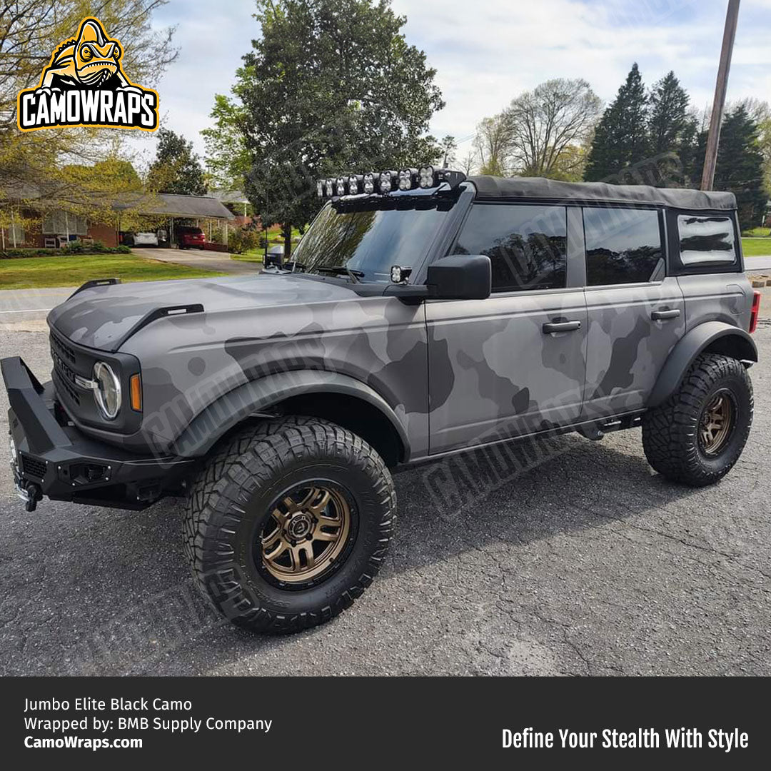 black camo bronco wrap