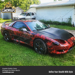 red kryptek car wrap