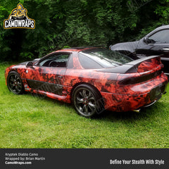 red kryptek car wrap