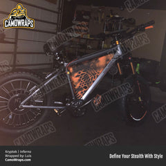 orange kryptek camo bike wrap