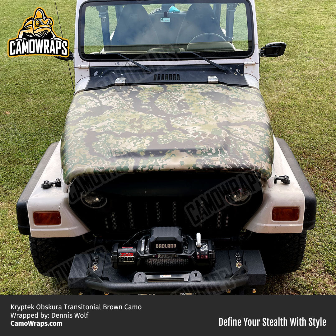 kryptek camo jeep hood wrap