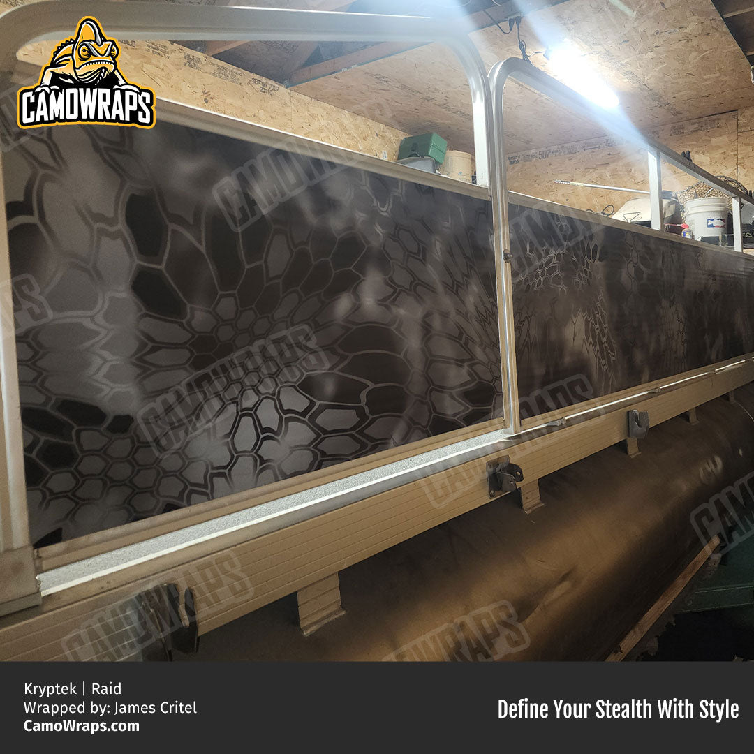 kryptek camo boat wrap