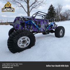 purple digital camo atv wrap