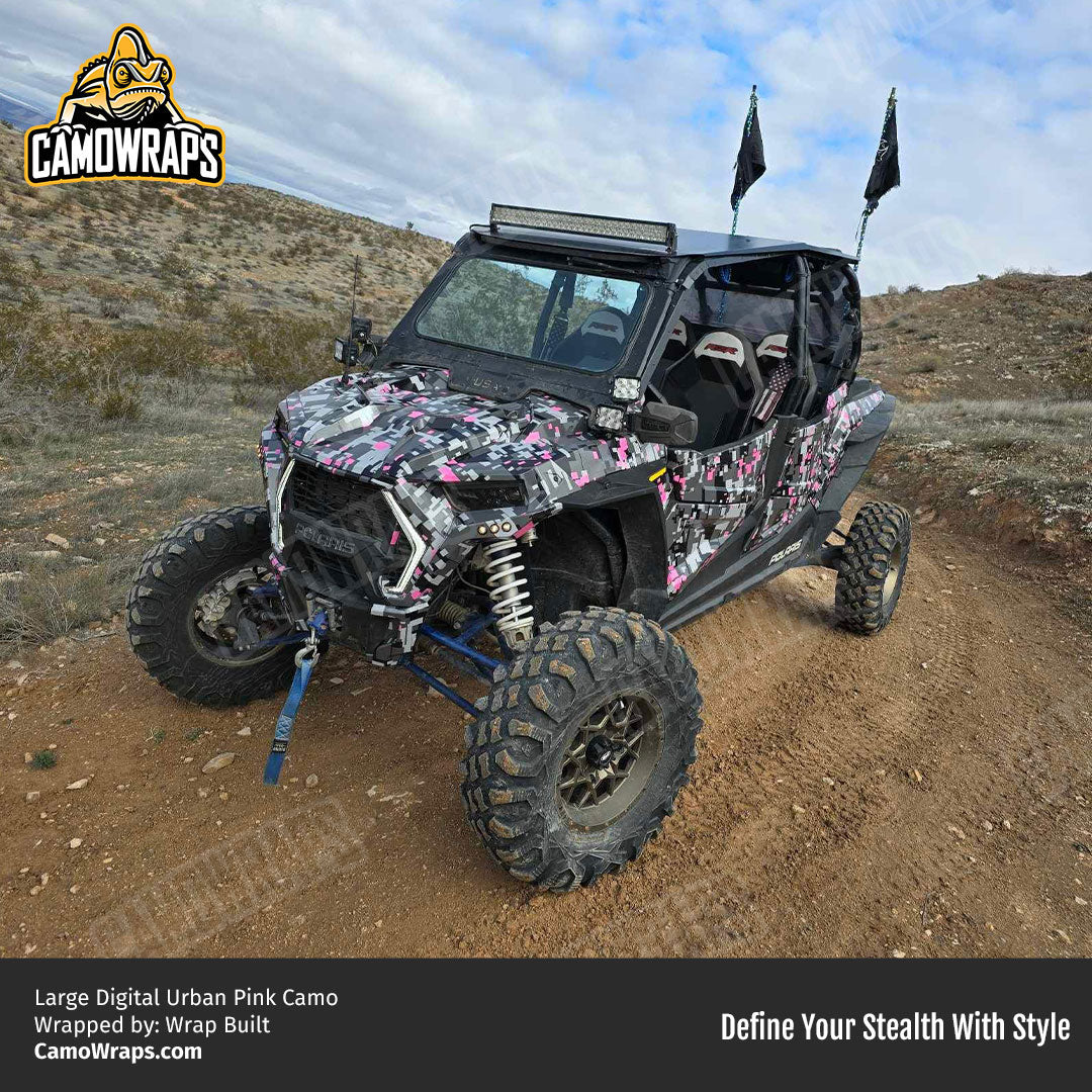 pink digital camo atv wrap