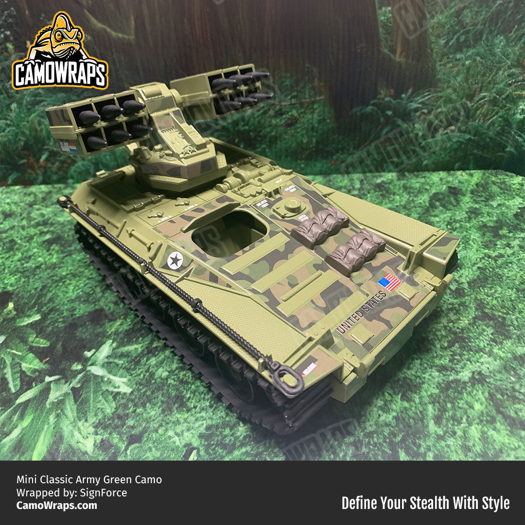 army camo tank toy wrap