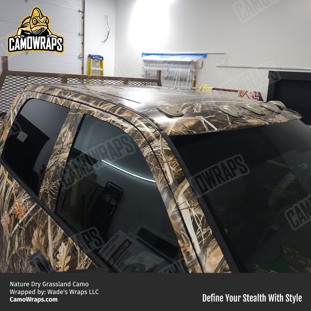 grassland camo truck wrap