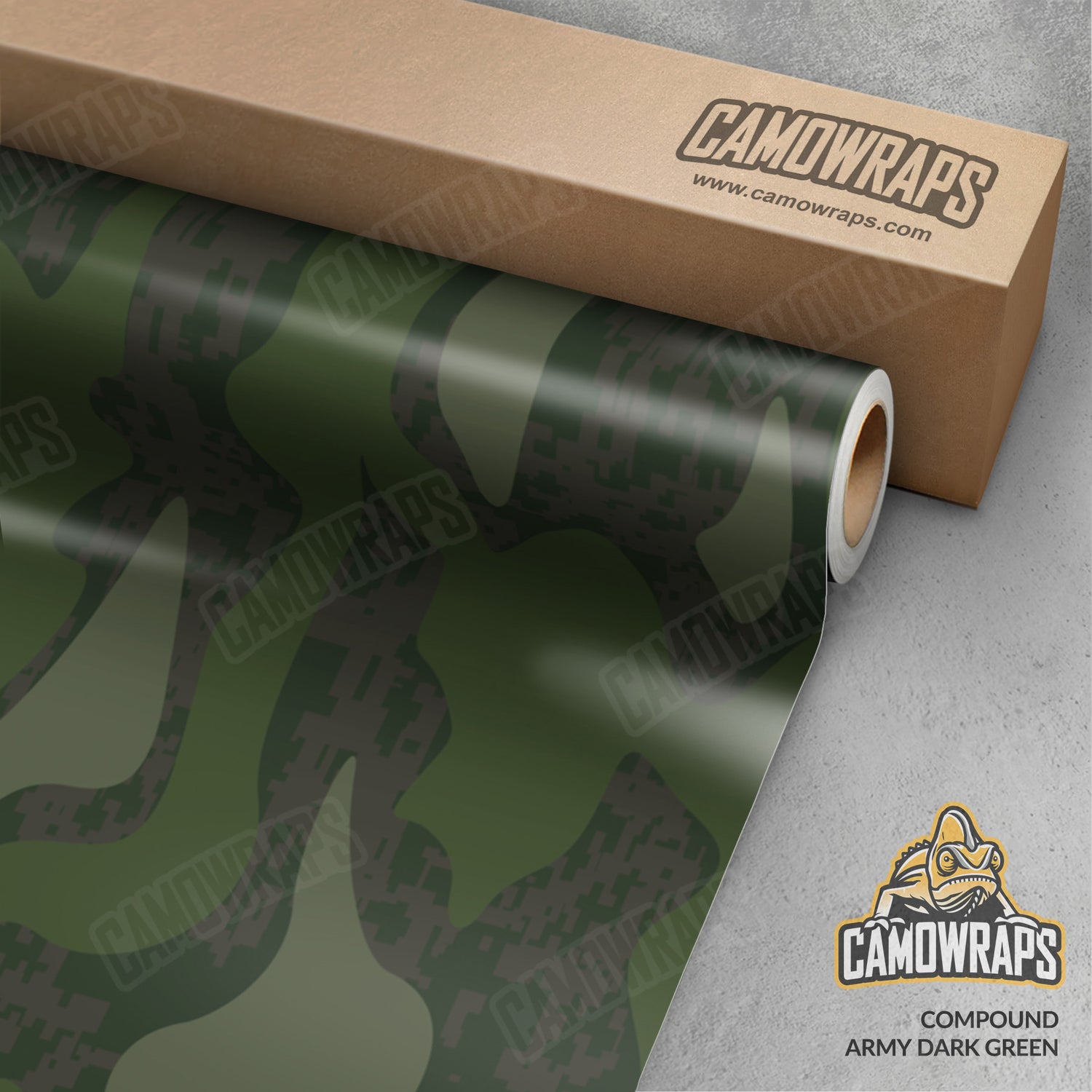 Compound Army Dark Green Camo Vinyl Wrap