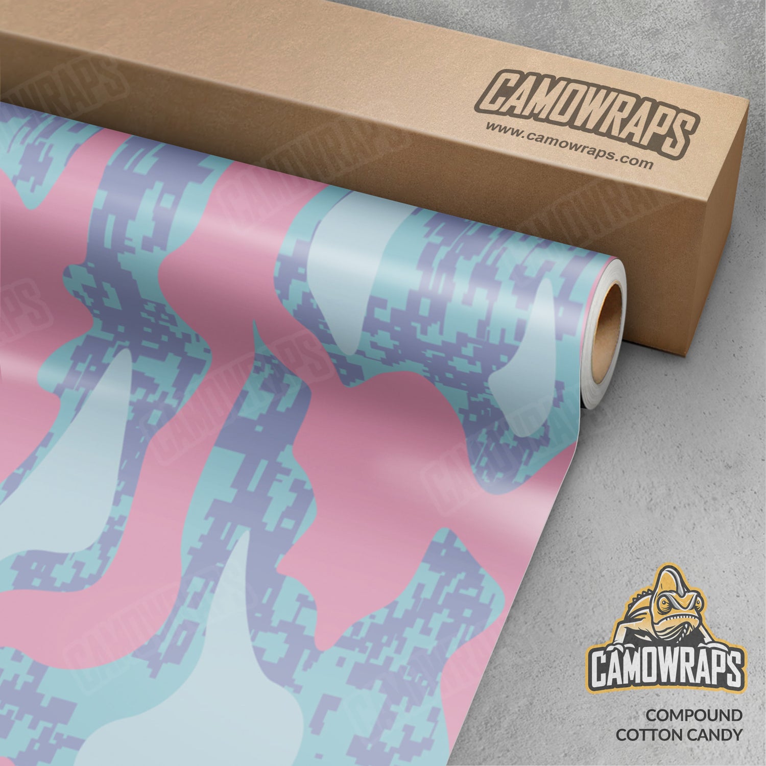 Compound Cotton Candy Camo Vinyl Wrap