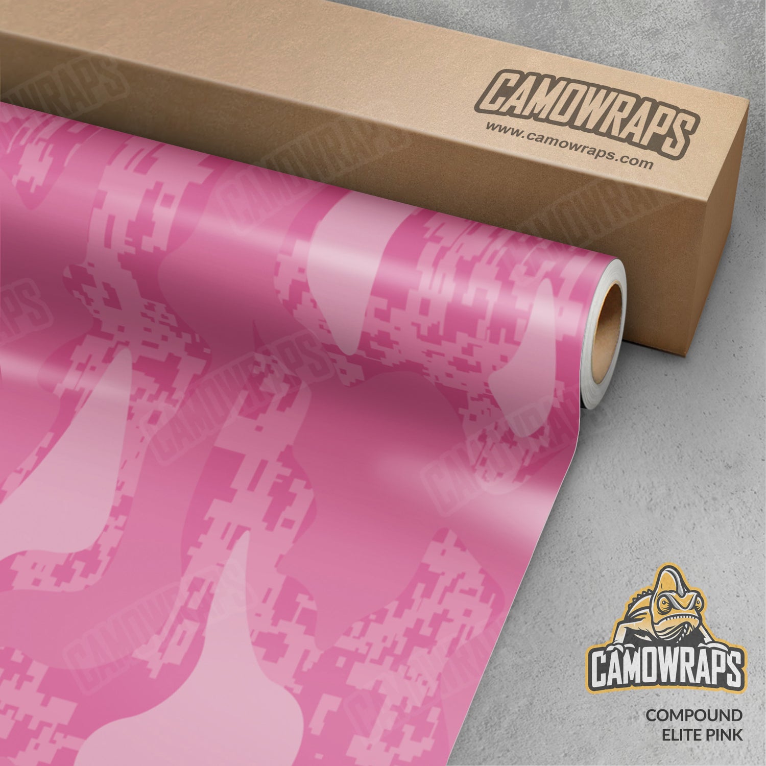 Compound Elite Pink Camo Vinyl Wrap