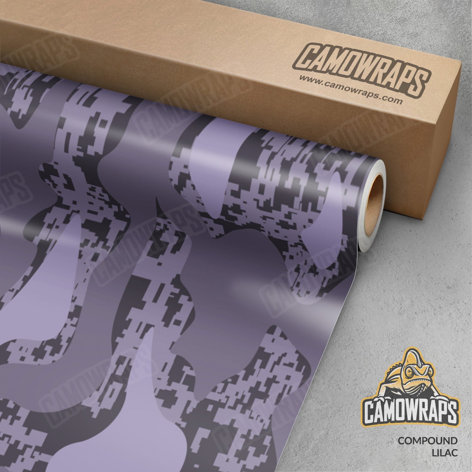 Compound Lilac Camo Vinyl Wrap