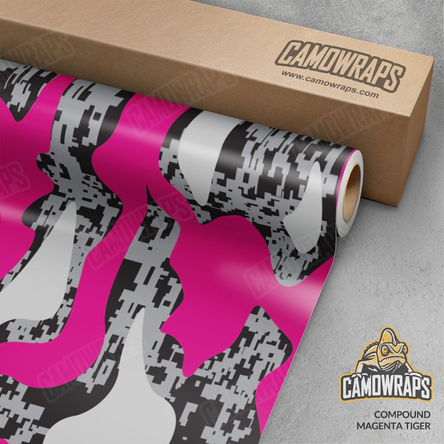 Compound Magenta Tiger Camo Vinyl Wrap