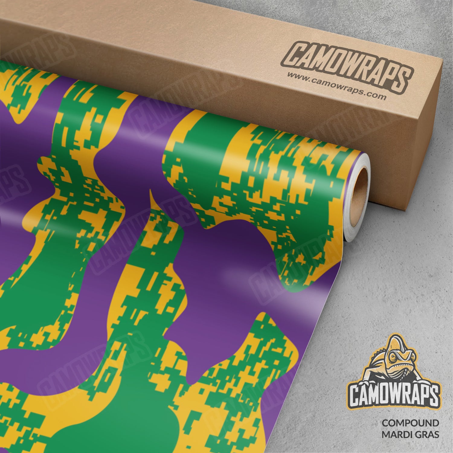 Compound Mardi Gras Camo Vinyl Wrap