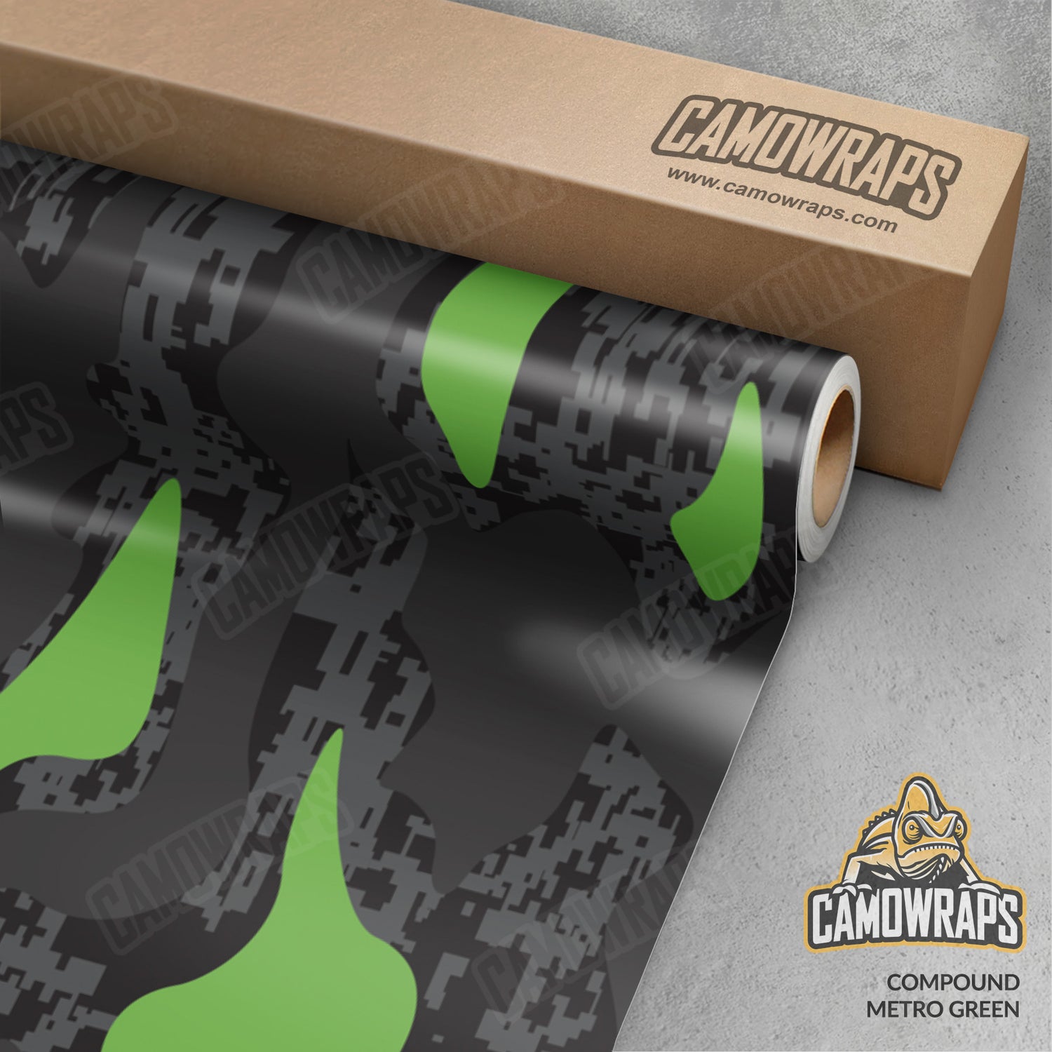 Compound Metro Green Camo Vinyl Wrap