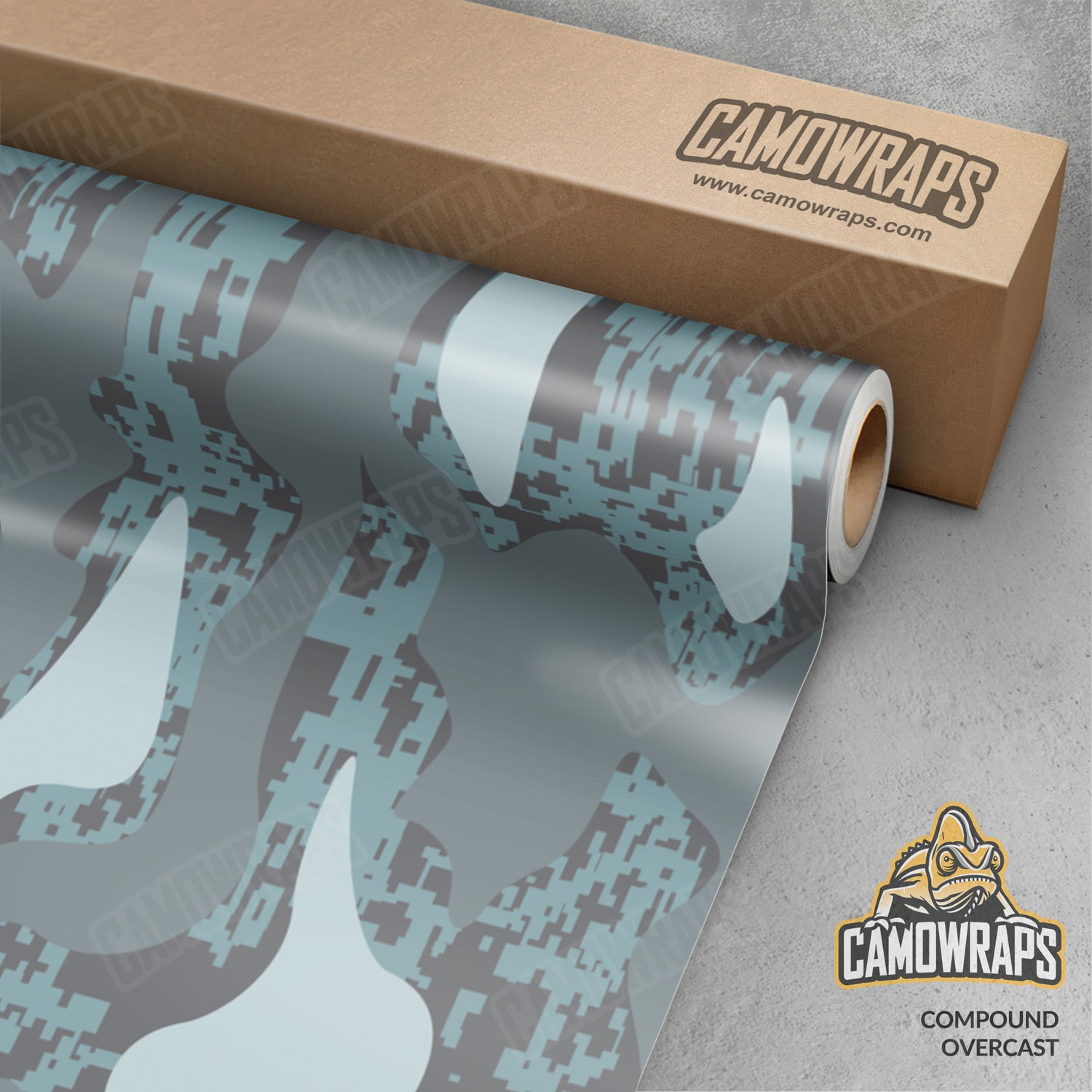 Compound Overcast Camo Vinyl Wrap