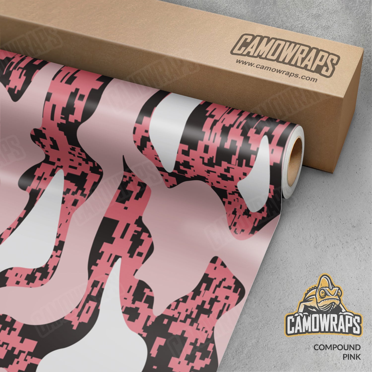 Compound Pink Camo Vinyl Wrap