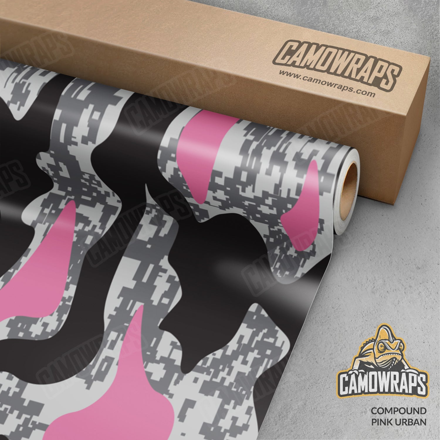 Compound Urban Pink Camo Vinyl Wrap