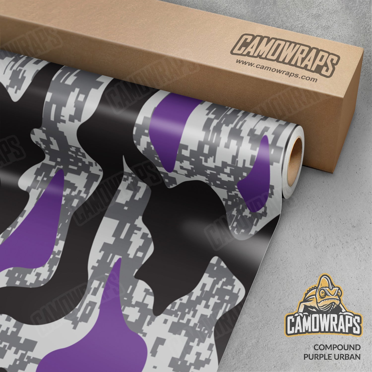 Compound Urban Purple Camo Vinyl Wrap