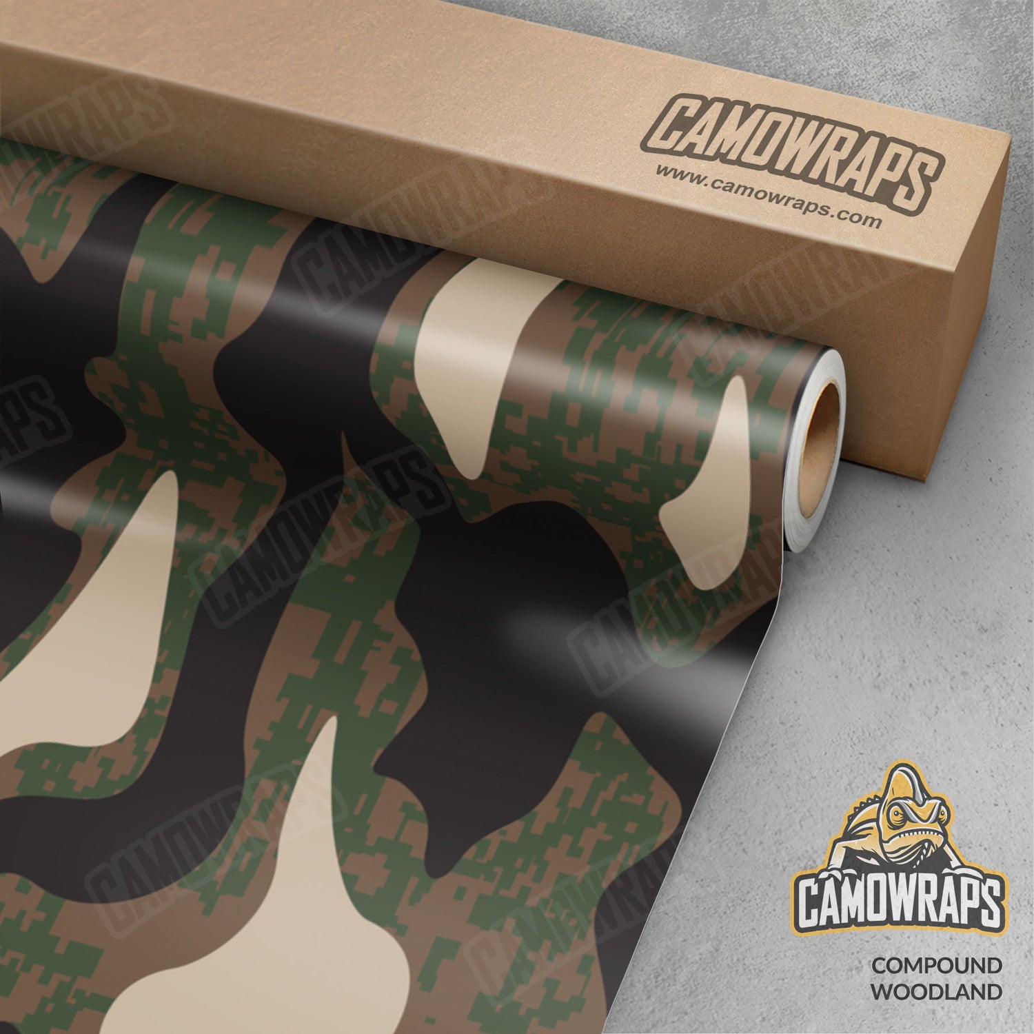 Compound Woodland Camo Vinyl Wrap