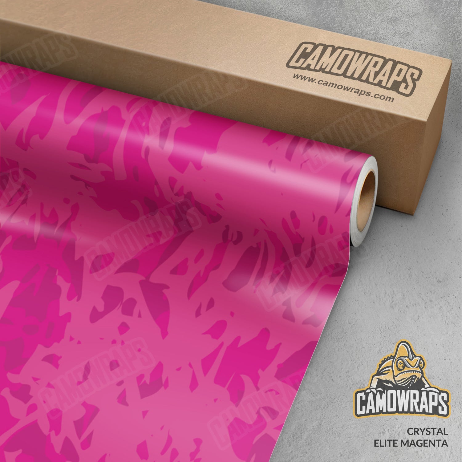 Crystal Elite Magenta Camo Vinyl Wrap