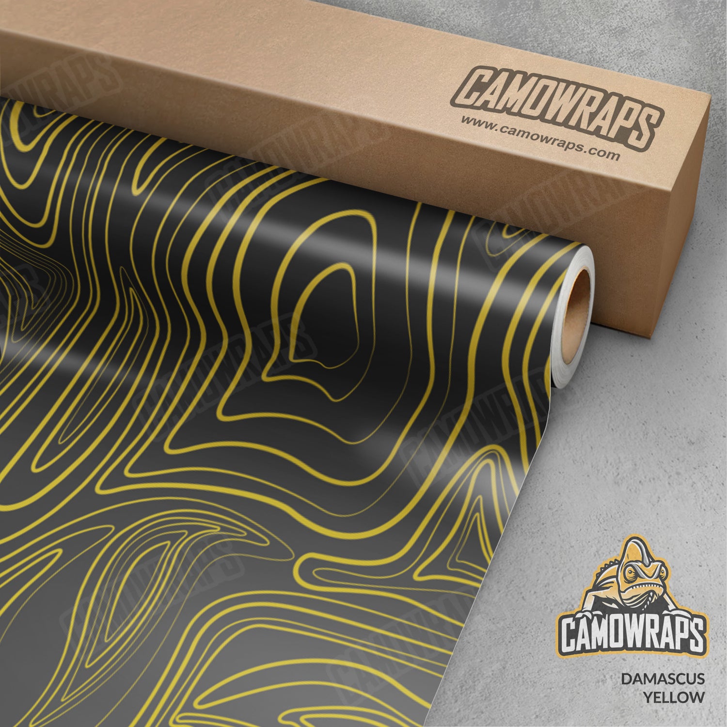 Damascus Yellow Camo Vinyl Wrap