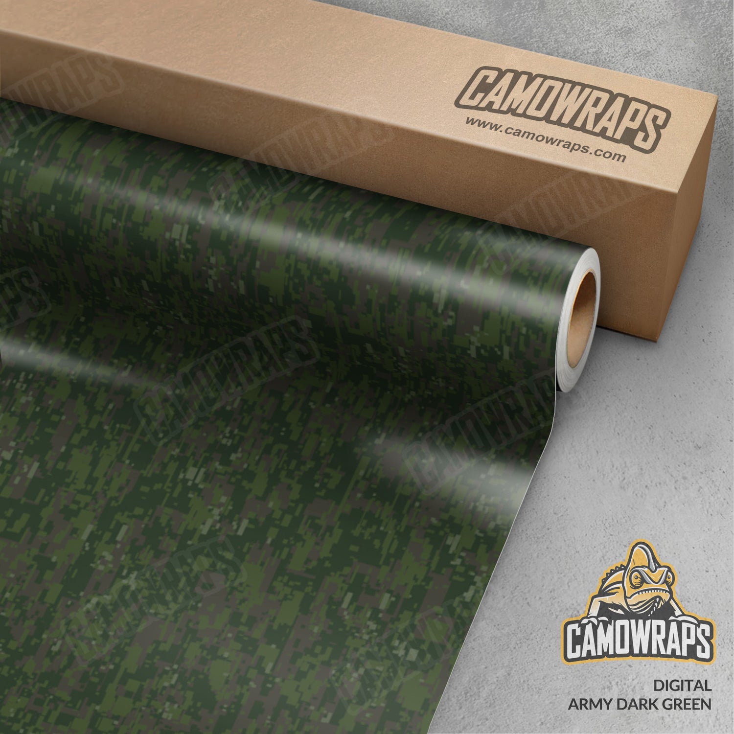 Digital Army Dark Green Camo Vinyl Wrap