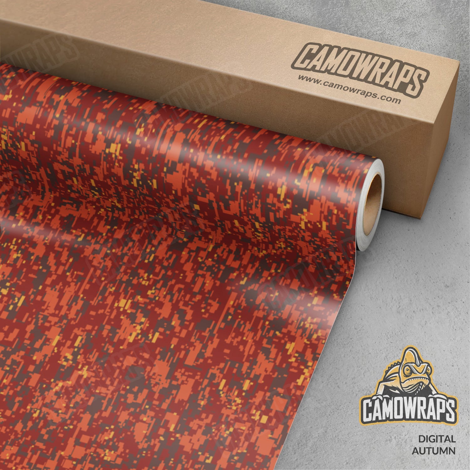 Digital Autumn Camo Vinyl Wrap