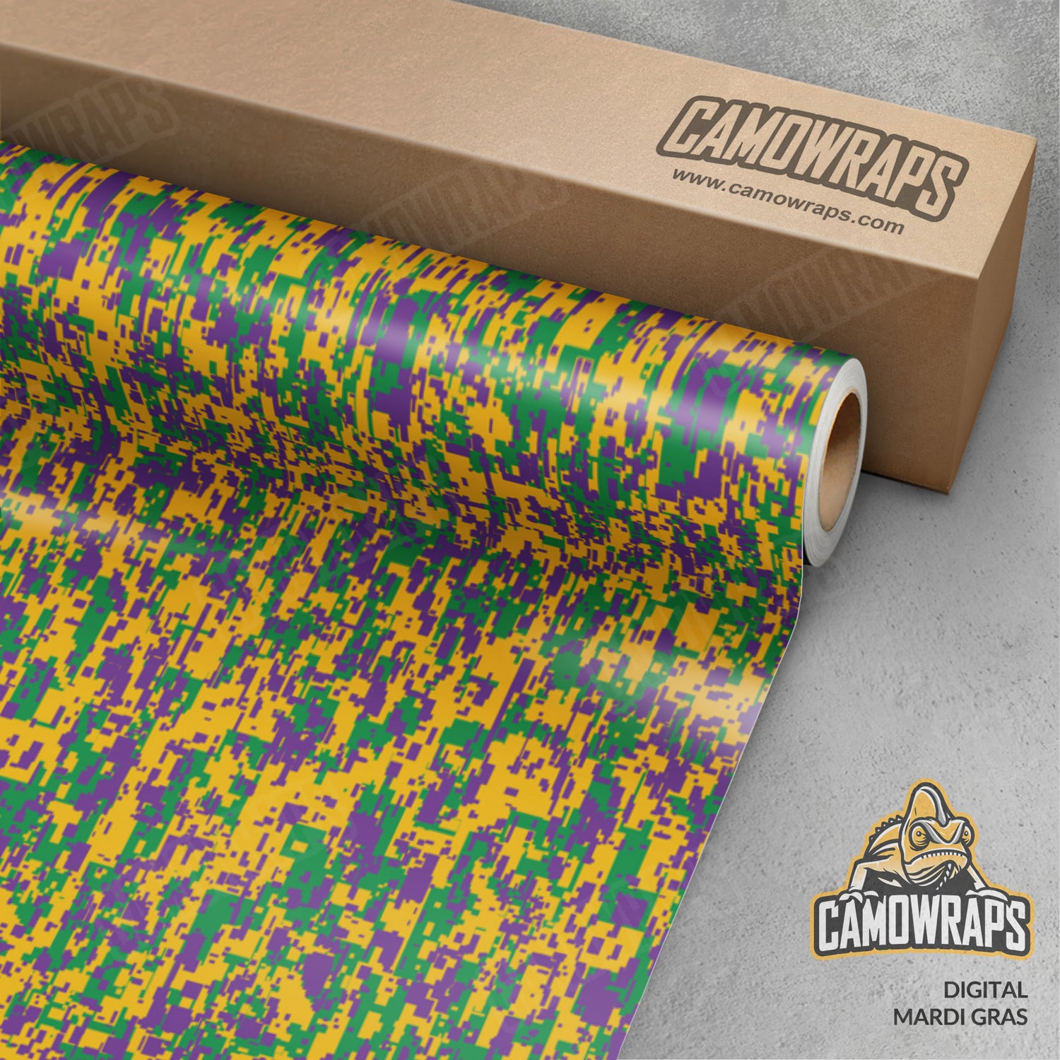 Digital Mardi Gras Camo Vinyl Wrap