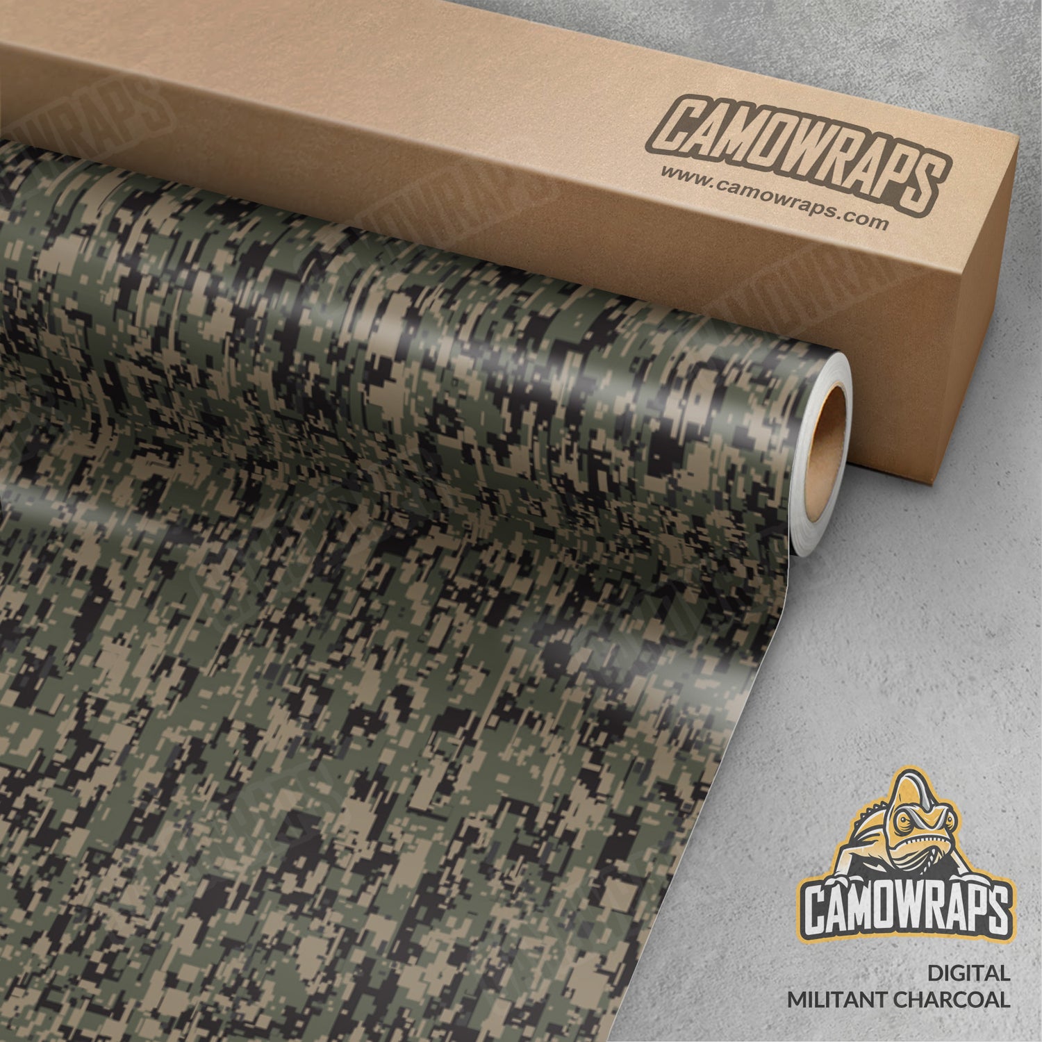 Digital Militant Charcoal Camo Vinyl Wrap