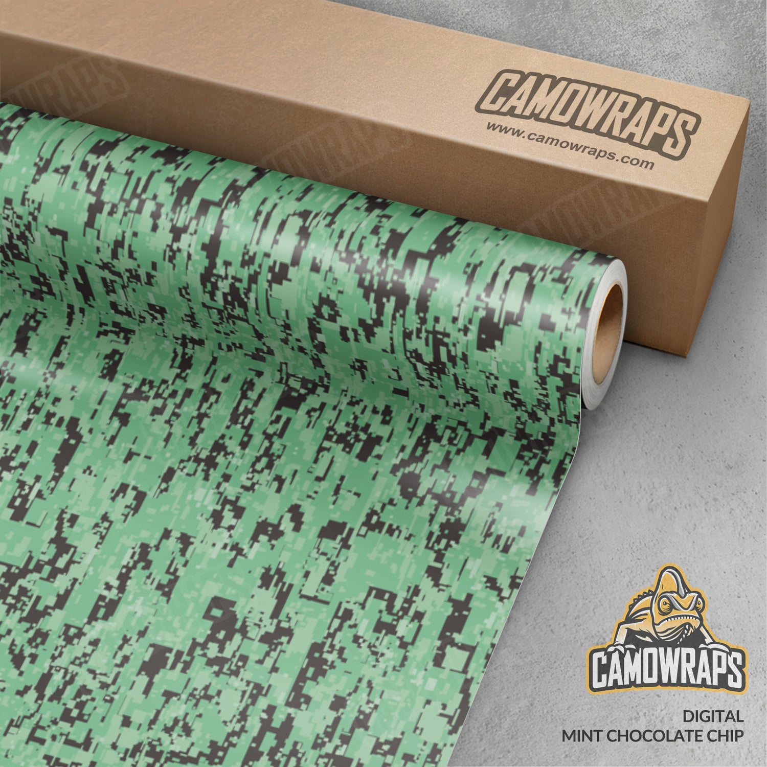 Digital Mint Chocolate Chip Camo Vinyl Wrap