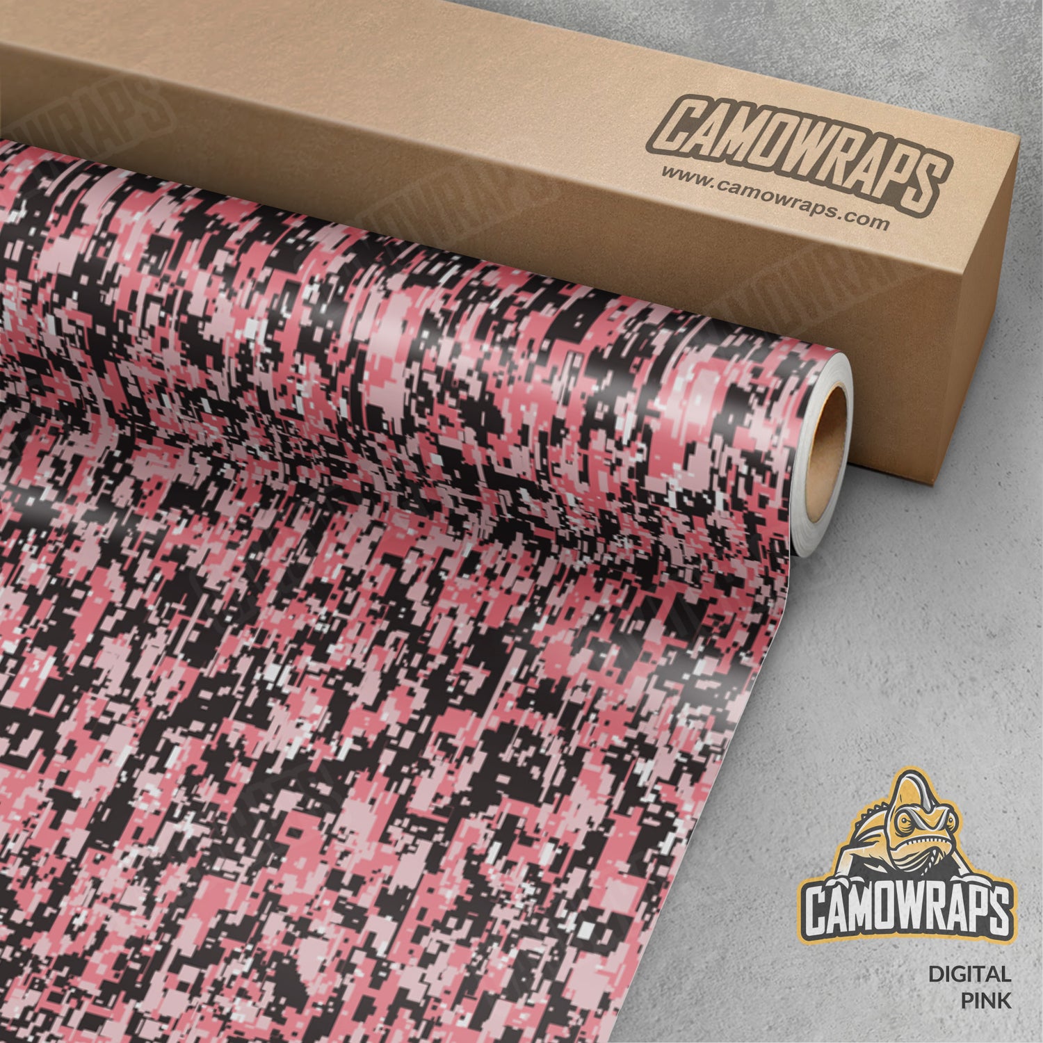 Digital Pink Camo Vinyl Wrap