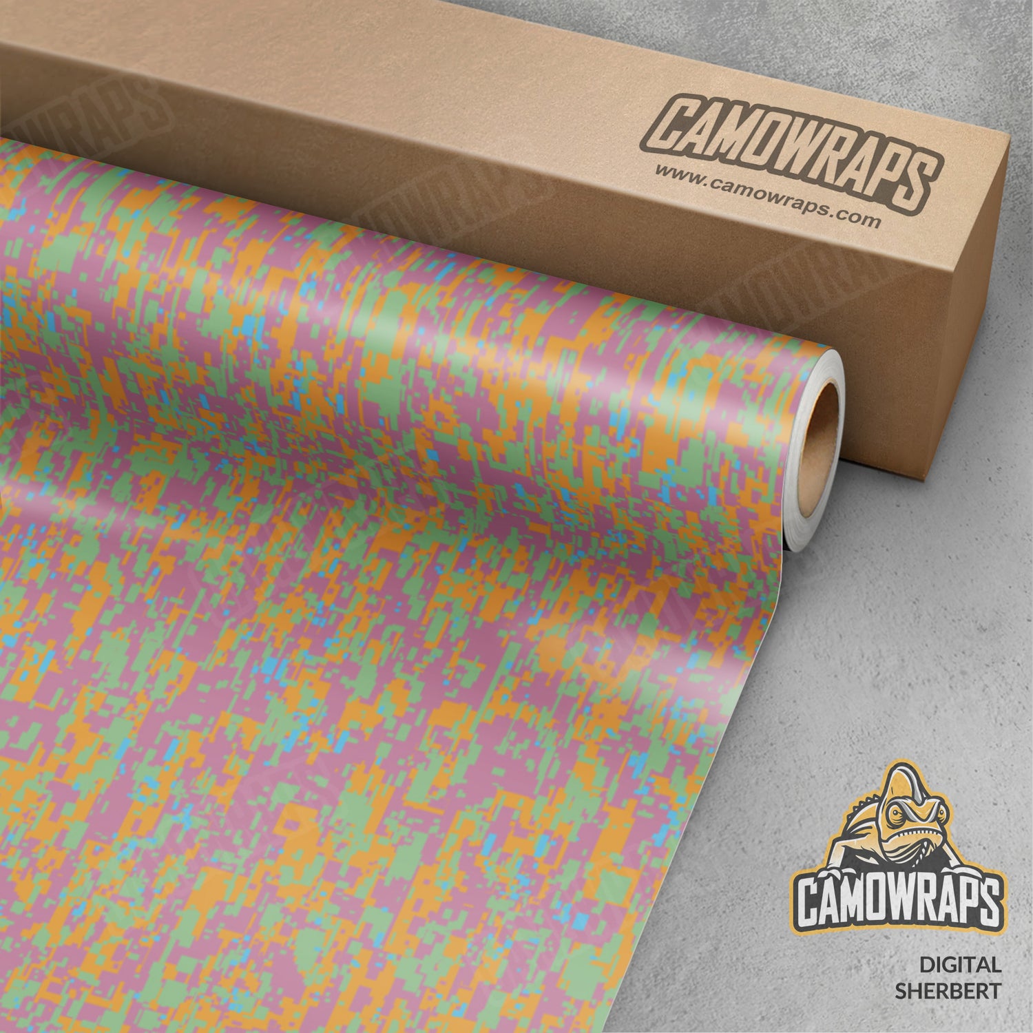 Digital Sherbert Camo Vinyl Wrap