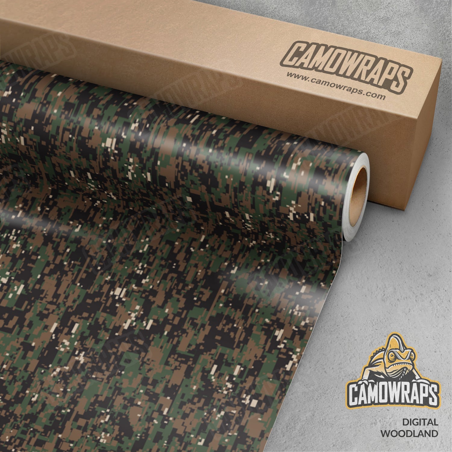 Digital Woodland Camo Vinyl Wrap