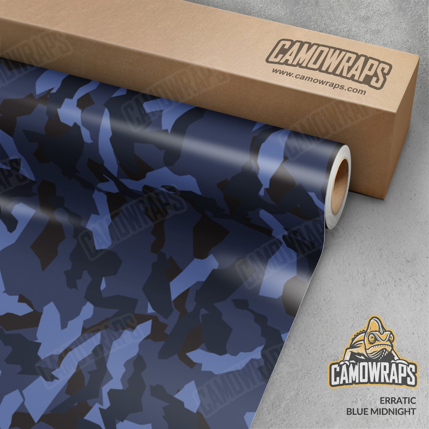 Erratic Blue Midnight Camo Vinyl Wrap