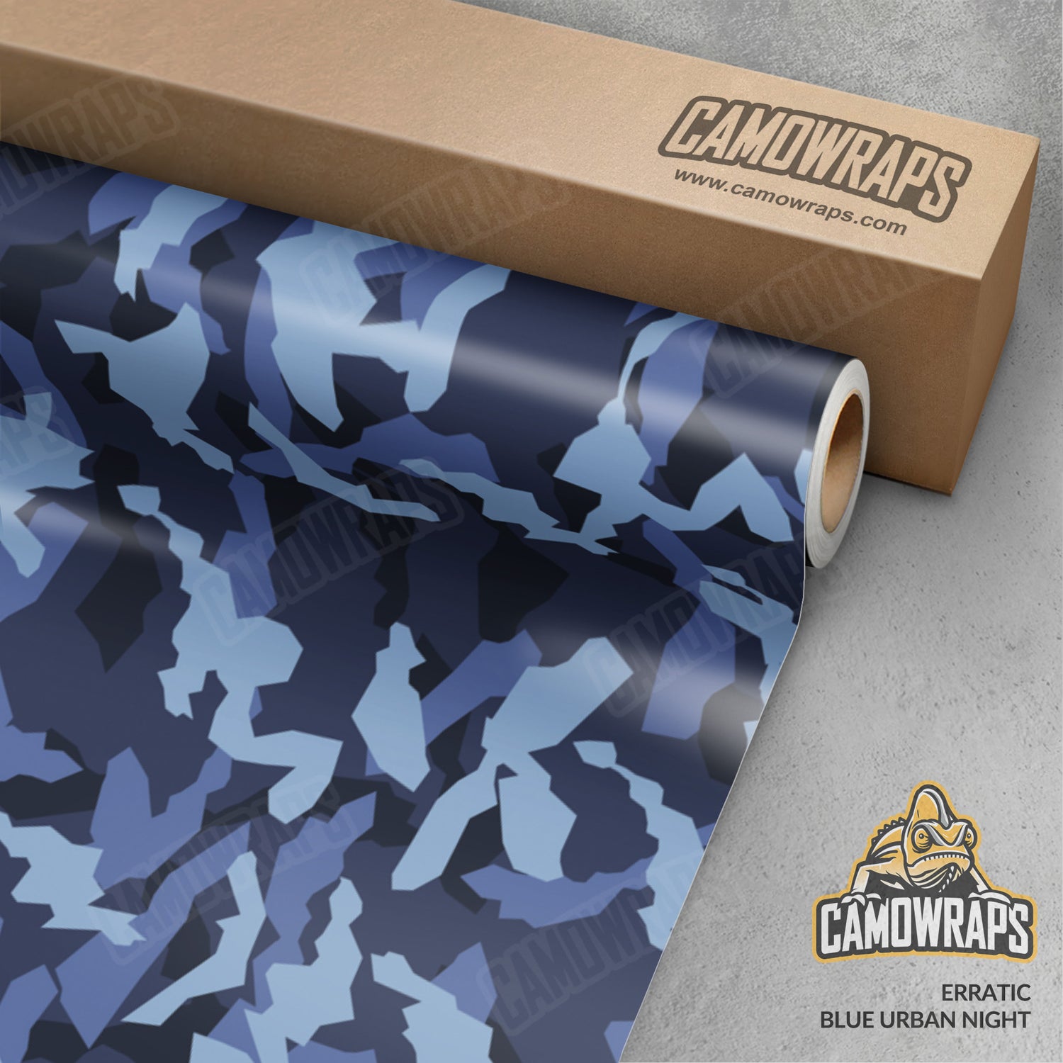 Erratic Blue Urban Night Camo Vinyl Wrap