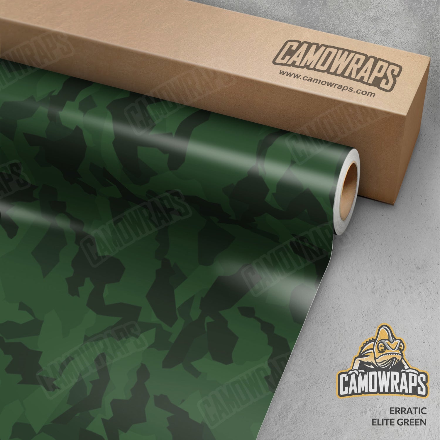 Erratic Elite Green Camo Vinyl Wrap