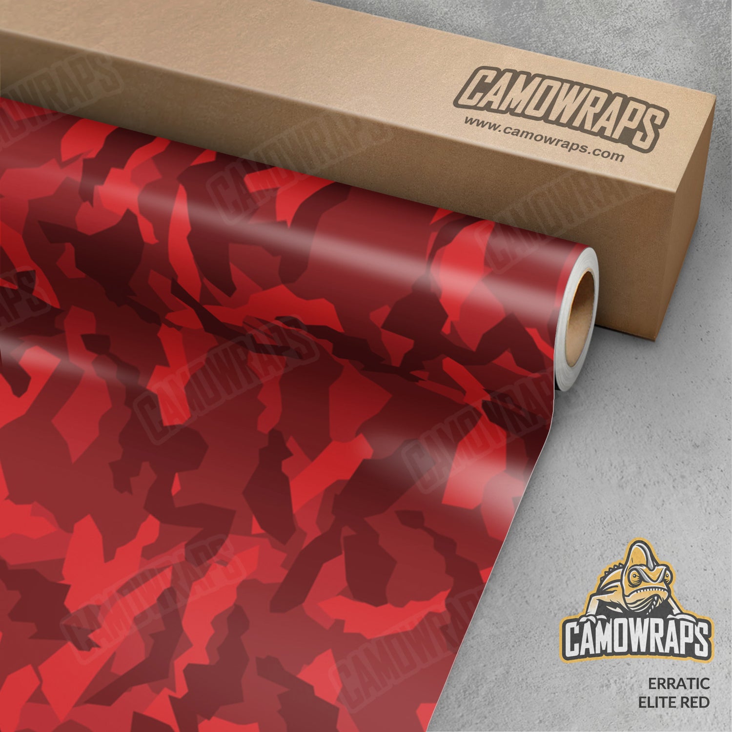 Erratic Elite Red Camo Vinyl Wrap