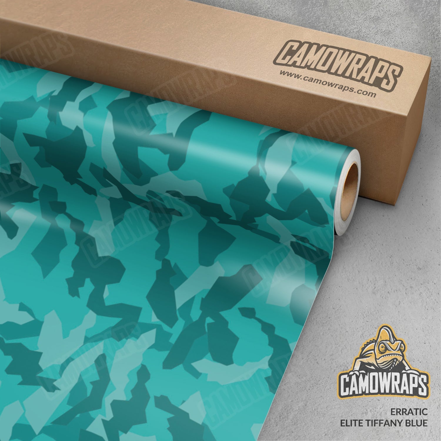 Erratic Elite Tiffany Blue Camo Vinyl Wrap