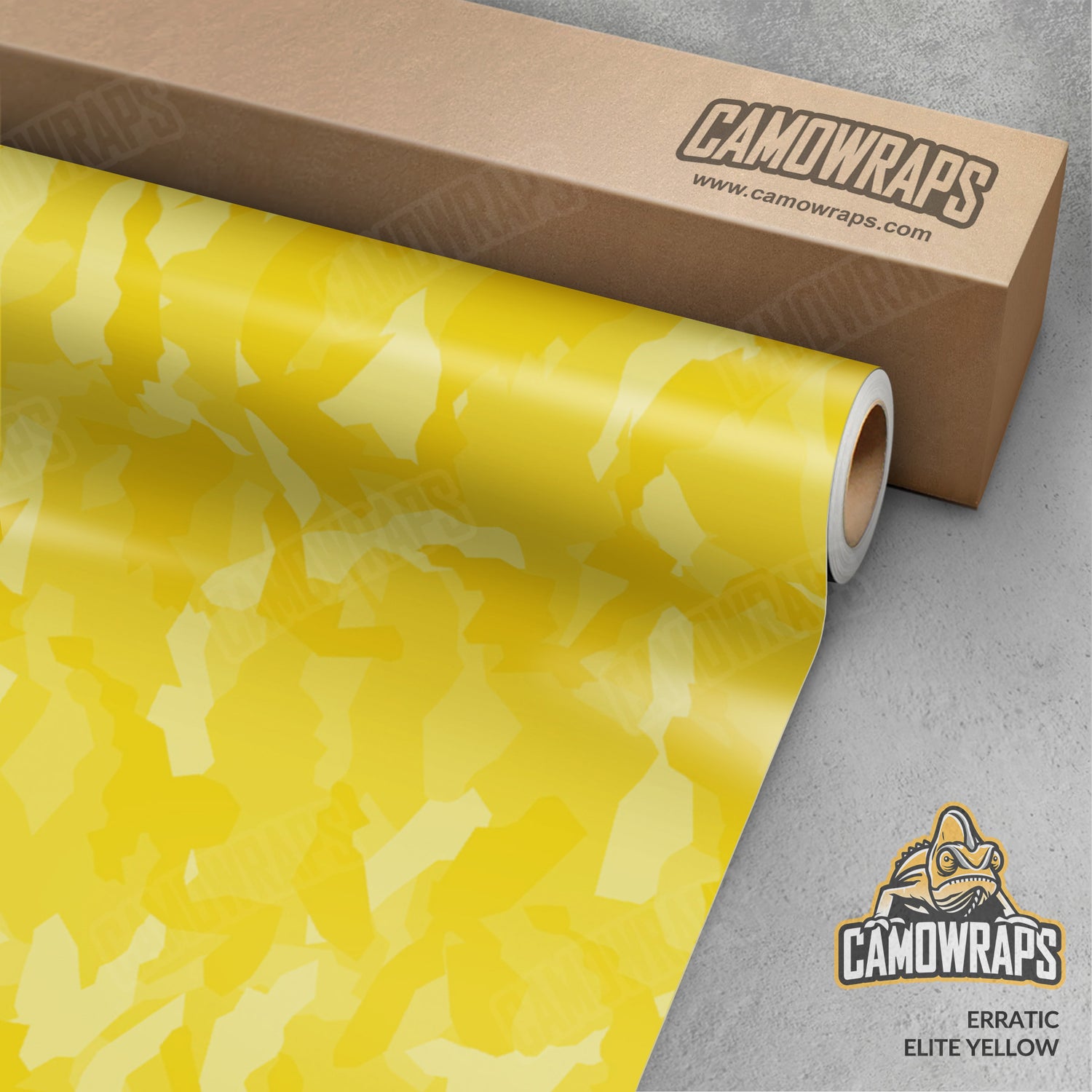 Erratic Elite Yellow Camo Vinyl Wrap