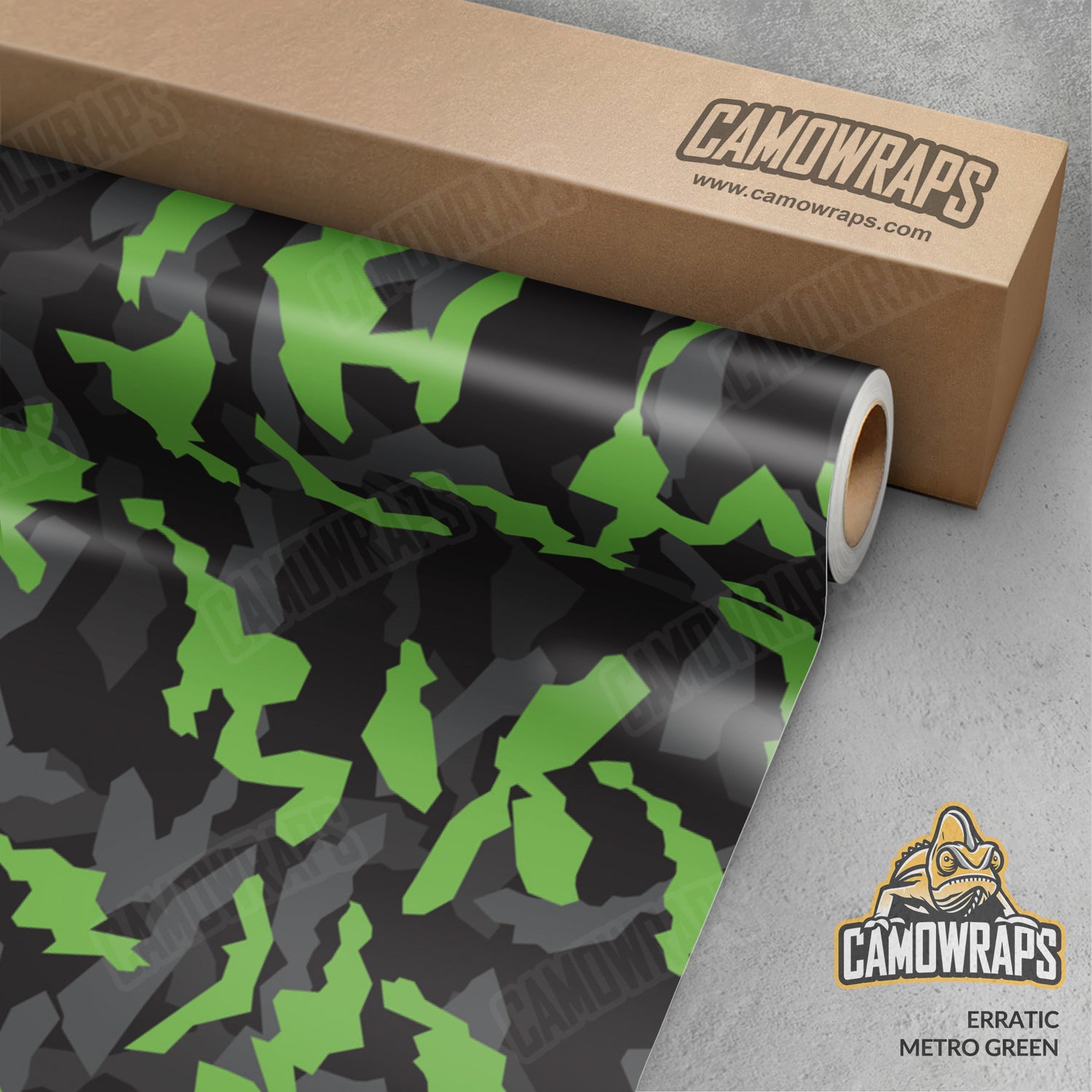 Erratic Metro Green Camo Vinyl Wrap