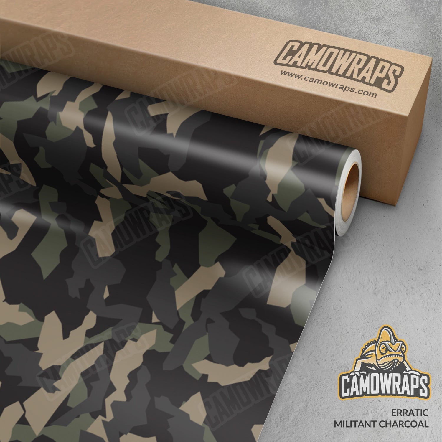 Erratic Militant Charcoal Camo Vinyl Wrap